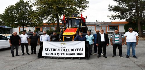 Siverek Belediyesine Kepçe hibe edildi