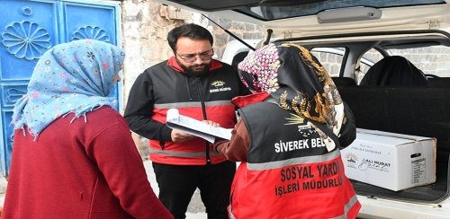 SİVEREK BELEDİYESİNDEN İHTİYAÇ SAHİBİ AİLELERE GIDA DESTEĞİ