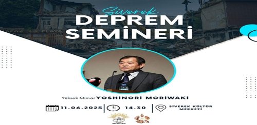 Siverek’te deprem bilinçlendirme semineri düzenlenecek